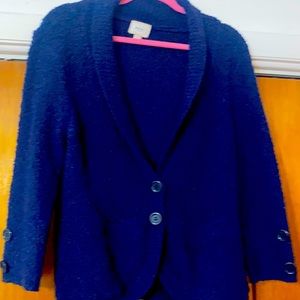 ECI NY Blue Waist length sweater